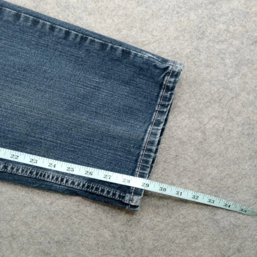 Levis 569 Jeans‎ Mens 42x29 Blue Regular Straight Stretch Denim Medium Wash